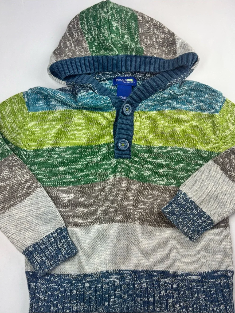 Genuine Kids OshKosh Hooded Sweater | Boys 3T | 100% Cotton
